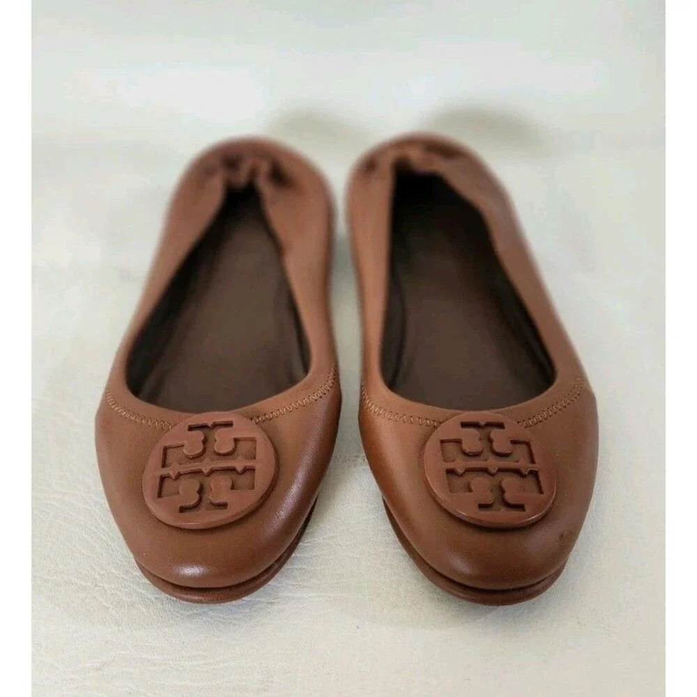 Tory Burch Minnie Travel Ballet Flat Designer Women’s  Brown EU 35/ 5